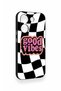 Poco X8 Pro Compatible Black Good Vibes Patterned Silicone Case - 3