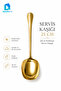 25 cm Gold Serving Spoon – Stylish Presentation Spoon with a Shiny Metal Look