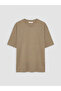 Lcw Vision Brown Boxy Fit Thick Fabric T-Shirt /05 - 6