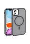 iPhone 11 Case Magsafe Supported Camera Raised Silicone Matte Anti-Fingerprint Brsa - 2