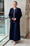 Crystal Stone Detailed Beaded Embroidered Evening Dress Double Set - 2