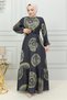 Aerobin Patterned Dress Khaki - 3