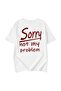 Sorry Printed Oversize Crew Neck Summer T-Shirt - 2