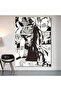 Bleach Manga Panels Wall Covering Wall Tapestry First Quality Satin Fabric Poster