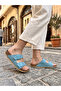 Women's Double Belted Summer Casual Beach Vacation Workplace Balcony Dowry Out Home Guest Slippers - 3
