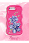 iPhone 8 Plus Compatible Case Camera Protector Red Silicone Couple Phone Case Floral Pattern - 2
