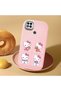 Poco C31 Compatible Case Camera Protector Pink Silicone Couple Phone Case with Kitty Pattern - 2
