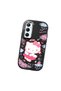 Realme C65 Compatible Case Camera Protector Black Silicone Couple Phone Case with Kitty Pattern - 3