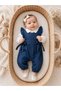 Baby Girl Denim Salopet Shirt 2-Piece Set