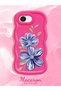 iPhone 17E Compatible Case Camera Protector Red Silicone Couple Phone Case Floral Pattern - 2
