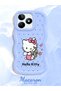 Realme C51 Compatible Case Camera Protector Blue Silicone Couple Phone Case Kitty Pattern - 2