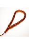 German Musk Rosary 33 Beads 15.5x12.5mm Amber Brown Barrel Prayer Beads 76g Gold Cord Tassel - 3