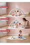 Baby Play Gym Mat with 7 Detachable Toys | Tummy Time Activity Mat for Newborn, Infant & Toddler | Foldable Sensory Learning Play Mat, Ball Pit, Machine Washable, Anti-Slip 0–24 Months - 7