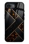 iPhone 16E Black Mosaic Design Glossy Phone Case