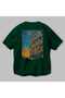 Colosseum Italy 4 Green Oversize Country City Back Printed Unisex T-Shirt 100% Cotton Premium - 3