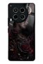 Tecno Camon 30 Glossy Phone Case with Crimson Moon Rose Design