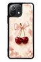 Xiaomi Mi 11 Lite Glossy Phone Case with Cherry Pearl Ribbon Design
