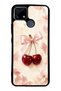 Realme C25 Glossy Phone Case with Cherry Pearl Ribbon Design