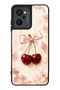 Casper M45 Glossy Phone Case with Cherry Pearl Ribbon Design