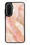 Samsung A37 Blush Gold Marble Design Glossy Phone Case