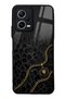 Xiaomi Redmi Note 12 5g Black Panther Gold Design Glossy Phone Case