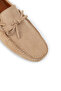 Men's Genuine Suede Cream Color Loafers - 5