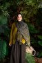 Petra Dolgun Ethnic Pattern Shawl - Black Tan Pattern 2 - 4