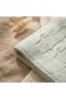 Aura Pure Luxury Sherpa Lined Hair Knit Knitwear Baby Blanket 100*100 - Soft Textured Gray Winter Blanket - 2