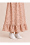 Girl's Long Skirt Summer Patterned Elastic Waist Comfortable Loose Skirt - 5