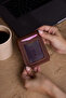 Viral Genuine Leather Mini Wallet and Card Holder with Money Compartment and Snap Closure, Unisex, Capacity for 5 Cards - 4