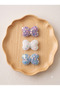 Set of 3 Sequined Bow Baby Hair Clips - Special for Babies Without Hair or with Little Hair