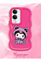 Vivo Y29S Compatible Case Camera Protector Red Silicone Couple Phone Case Kuromi Pattern - 2