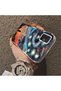 Samsung Galaxy A51 Compatible Silicone Edge Hard Back Case Couple Phone Case with Cartoon Pattern - 4