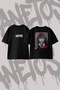 Nicki Minaj_34 Design Back Printed Cotton Black Oversize T-Shirt