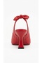 Royele Women's Heeled Shoes Goblet Heel Bowknot Pointed Toe Slingback Open Back Classic Office Stylish - 4