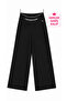 Plus Size Venus Fabric Elastic High Waist Wide Leg Women's Trousers - 2