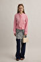 Scarf Belted Waist Shirt Pink - 2