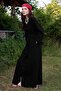 Belted Linen Dress Black - 4