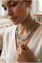 Handmade Blue Glass Beaded Special Design Necklace