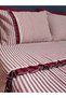 Breathable, Luxurious, Iron-Free, 100% Cotton Linen Duvet Cover Set Suitable for 4 Seasons, with 4 Pillowcases. - 4