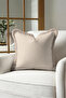 Luxurious Striped Ecru Elegant Fringed Pillowcase - Stylish Marine Beige Cream Mink Tassel Throw Pillow Cover