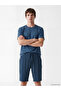 Vizyon New Season Regular Fit Men's Shorts Pajama Set - 2