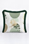 Tropical Palm Leaf Fringed Pillowcase-Botanical Bohemian Green Beige Black Tassel Throw Pillow Cover - 4
