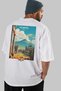 Pompei Italy White Oversize Country City Back Printed Unisex T-Shirt 100% Cotton Premium - 7