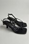 Major Thin Strap Short Heeled Summer Sandals Women's Shoes - 2