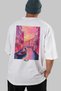 Venice Italy White Oversize Country City Back Printed Unisex T-Shirt 100% Cotton Premium - 6