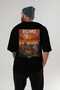 Rome Italy 3 Black Oversize Country City Back Printed Unisex T-Shirt 100% Cotton Premium - 5