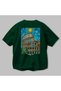 Colosseum Italy Green Oversize Country City Back Printed Unisex T-Shirt 100% Cotton Premium - 3