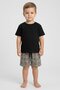 Lounge By Toddlers Boy 2 Pieces Windowpane Top And Shorts Pyjama Set, Multicolor
