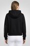Women Sportswear Fit Brand Logo Outdoor Hoodie, Black - 4